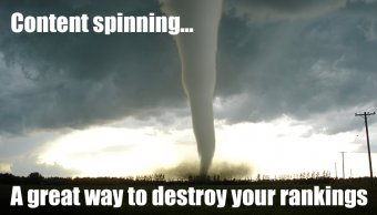 Bad seo practices - content spinning
